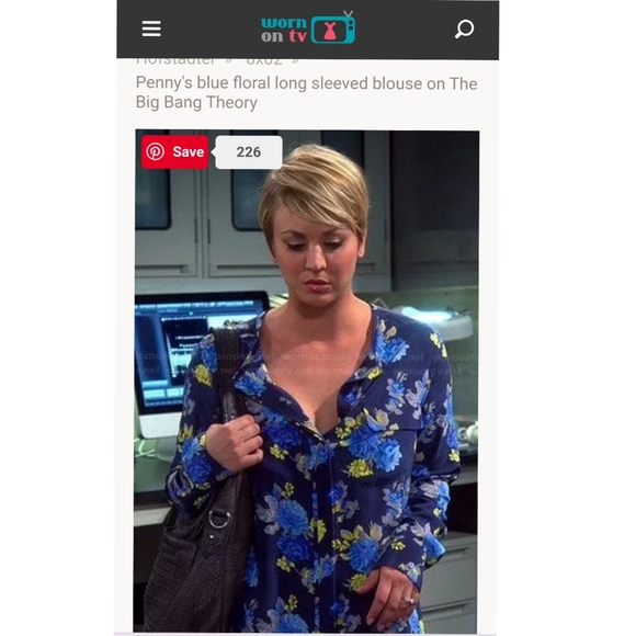 📺 Equipment Lynn floral blue top blouse - Picture 11 of 11